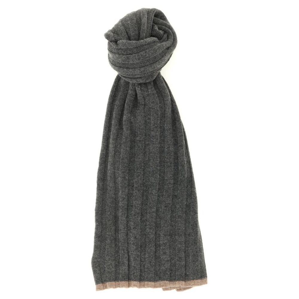 Brunello Cucinelli Gray Cashmere Men's Scarf